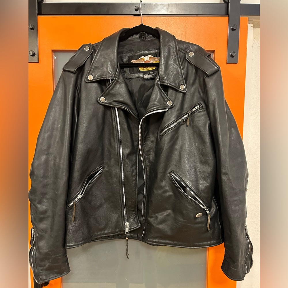 Harley Davidson authentic leather riding jacket